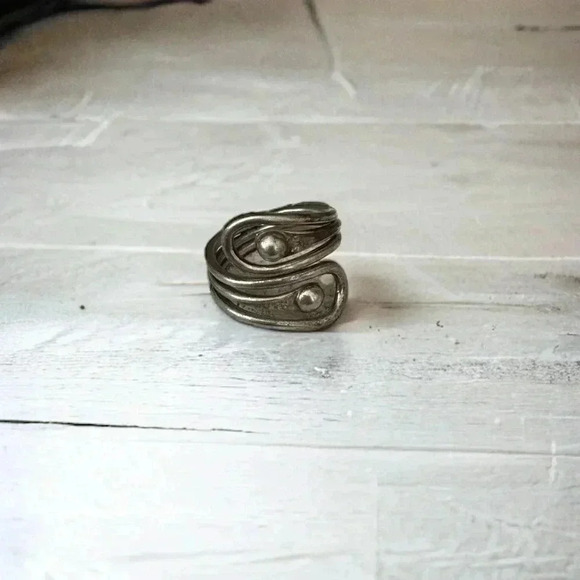 Vintage silver 925 chunky  ring - Picture 1 of 7